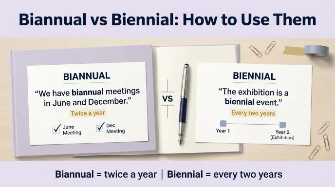 Biannual vs Biennial : How to Use Them