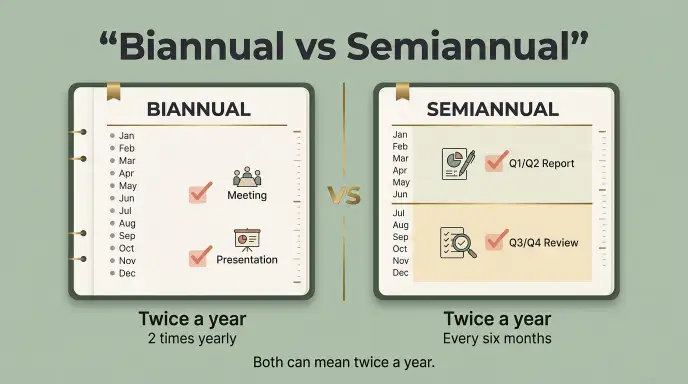 Biannual vs Semiannual