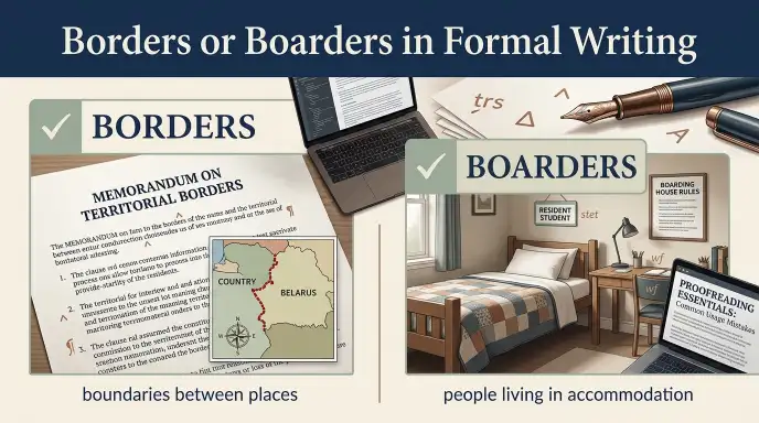 Borders or Boarders in Formal Writing