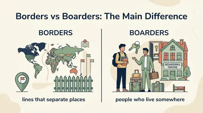 Borders vs Boarders: The Main Difference