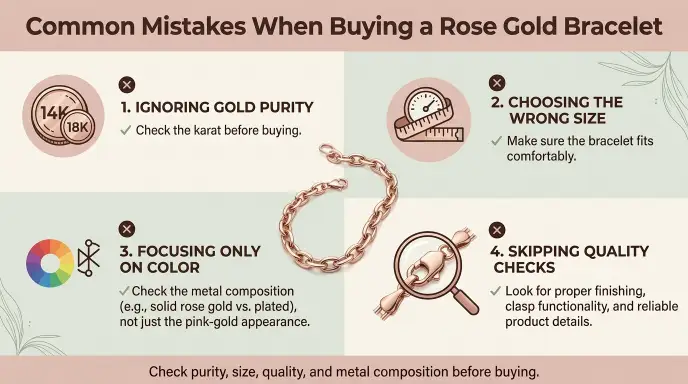 Common Mistakes When Buying a Rose Gold Bracelet