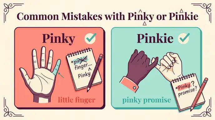 Common Mistakes with Pinky or Pinkie