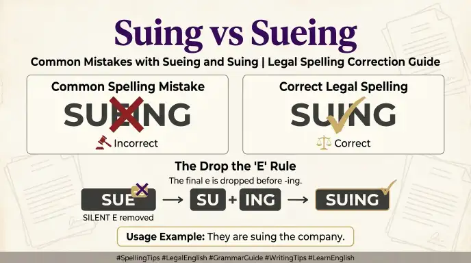 Common Mistakes with Sueing and Suing