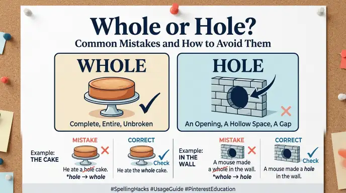 Common Mistakes with Whole and Hole
