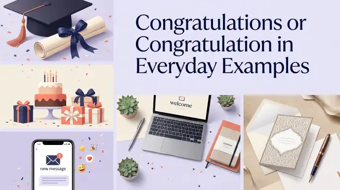 Congratulations or Congratulation in Everyday Examples