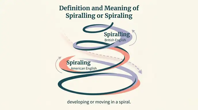 Definition and Meaning of Spiralling or Spiraling
