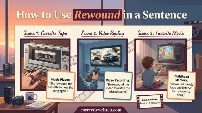 How to Use Rewound in a Sentence