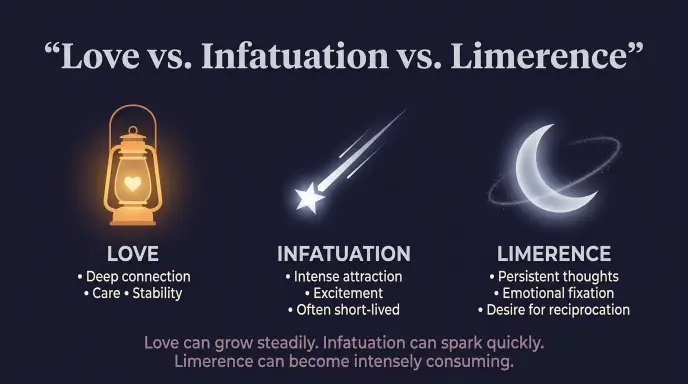 Love vs. Infatuation vs. Limerence