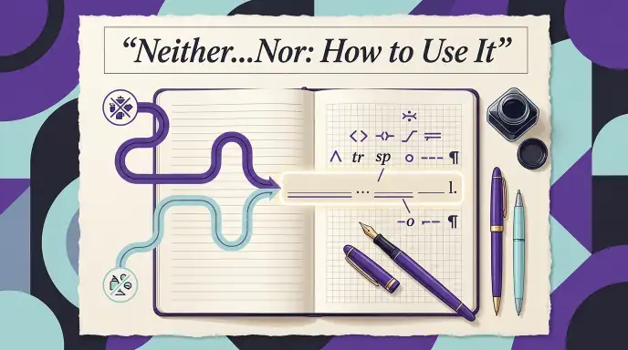 Neither...Nor: How to Use It