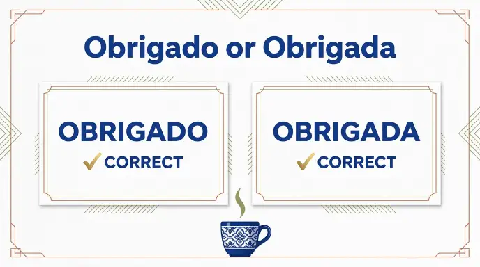 Obrigado or Obrigada