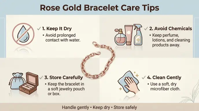 Rose Gold Bracelet Care Tips