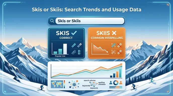 Skis or Skiis : Search Trends and Usage Data