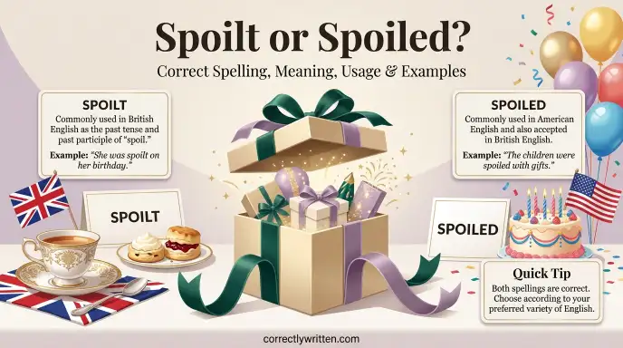 Spoilt or Spoiled