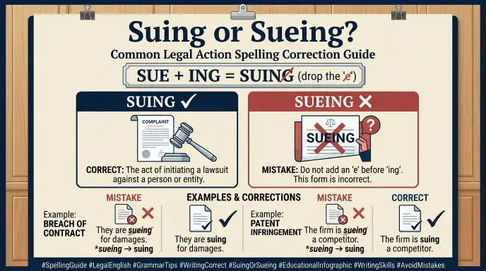 Suing or Sueing