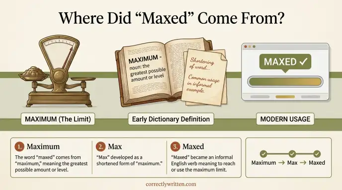Where Did "Maxed" Come From?