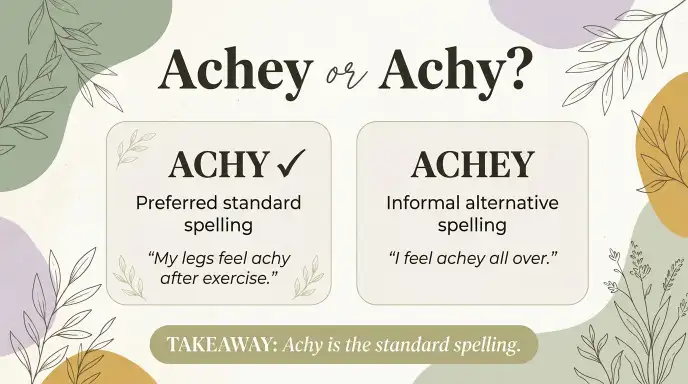 Achey or Achy