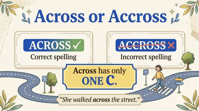 Across or Accross