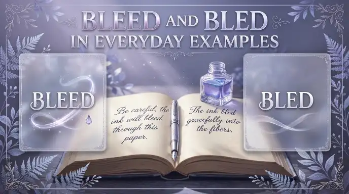 Bleed and Bled in Everyday Examples