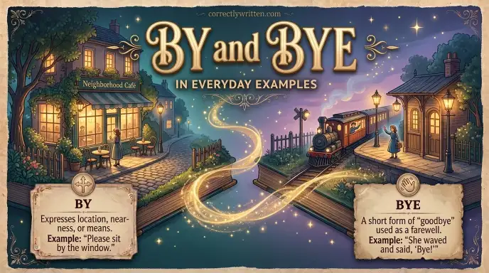 By and Bye in Everyday Examples