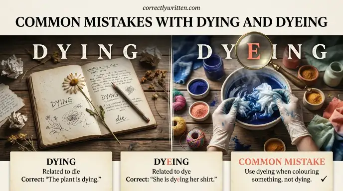 Common Mistakes with Dying and Dyeing