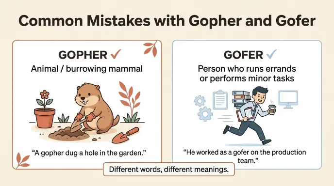 Common Mistakes with Gopher and Gofer