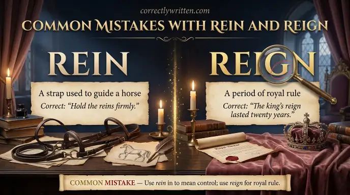 Common Mistakes with Rein and Reign