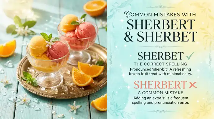 Common Mistakes with Sherbert and Sherbet