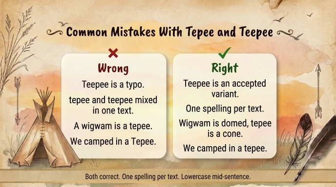 Common Mistakes With Tepee and Teepee