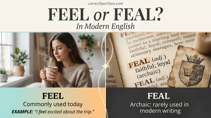 Feel or Feal in Modern English