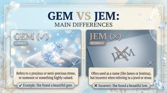 Gem vs Jem: Main Differences