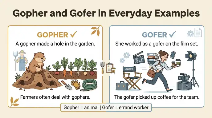 Gopher and Gofer in Everyday Examples