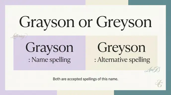 Grayson or Greyson