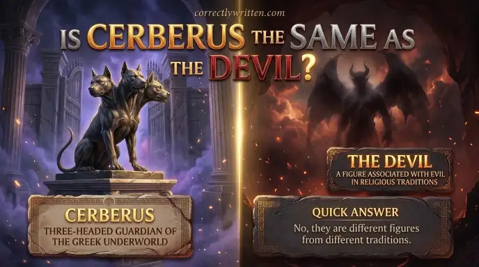 Is Cerberus the Same as the Devil?