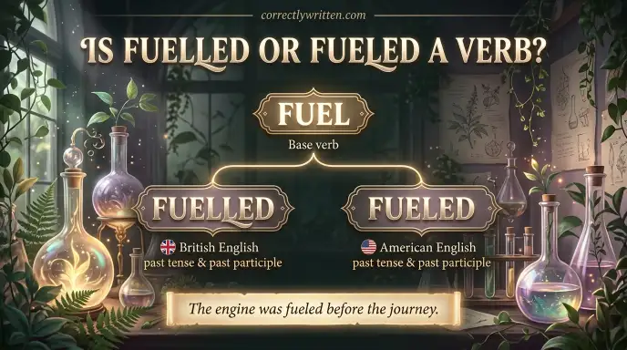 Is Fuelled or Fueled a Verb?