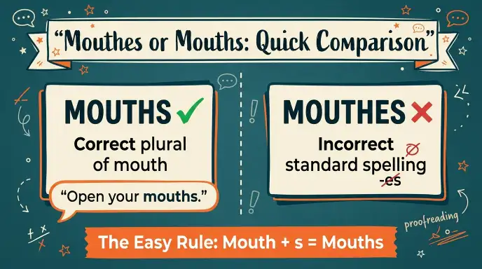 Mouthes or Mouths: Quick Comparison