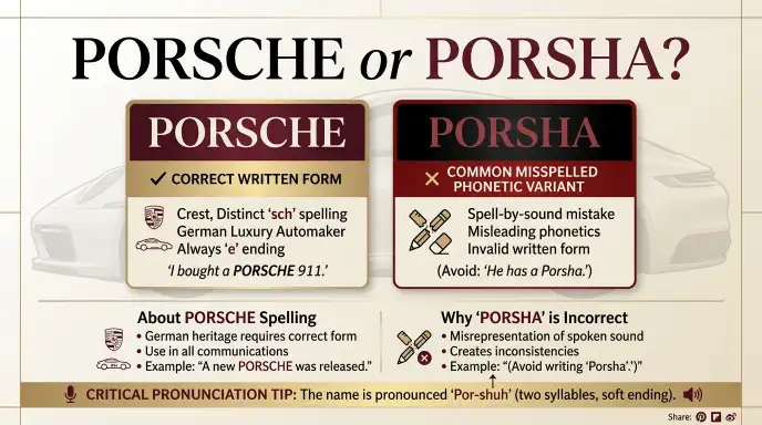 Porsche or Porsha