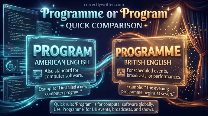 Programme or Program