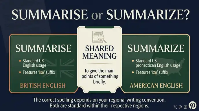 Summarise or Summarize