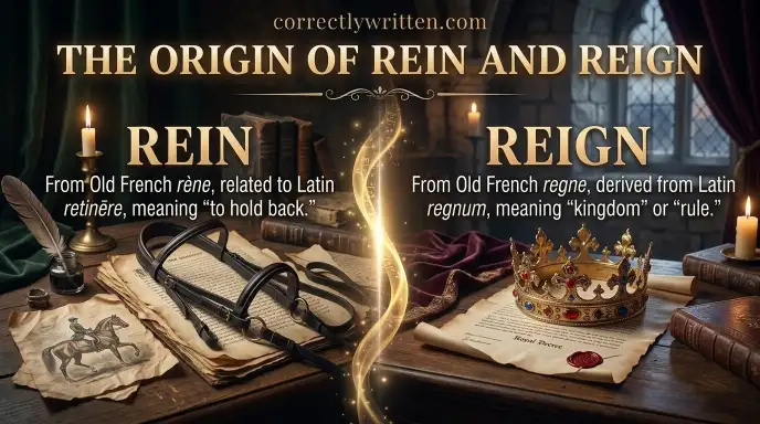 The Origin of Rein and Reign