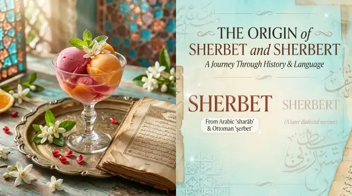 The Origin of Sherbet and Sherbert