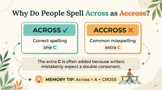 Why Do People Spell Across as Accross?