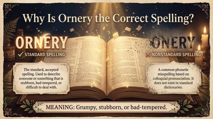 Why Is Ornery the Correct Spelling?